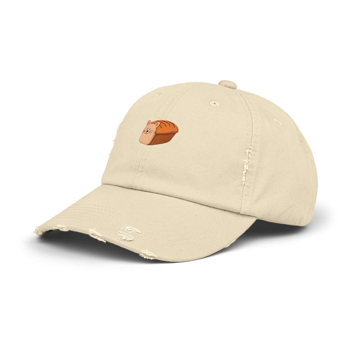 Cute Cat Loaf Unisex Distressed Cap - Fun Accessories for Cat Lovers