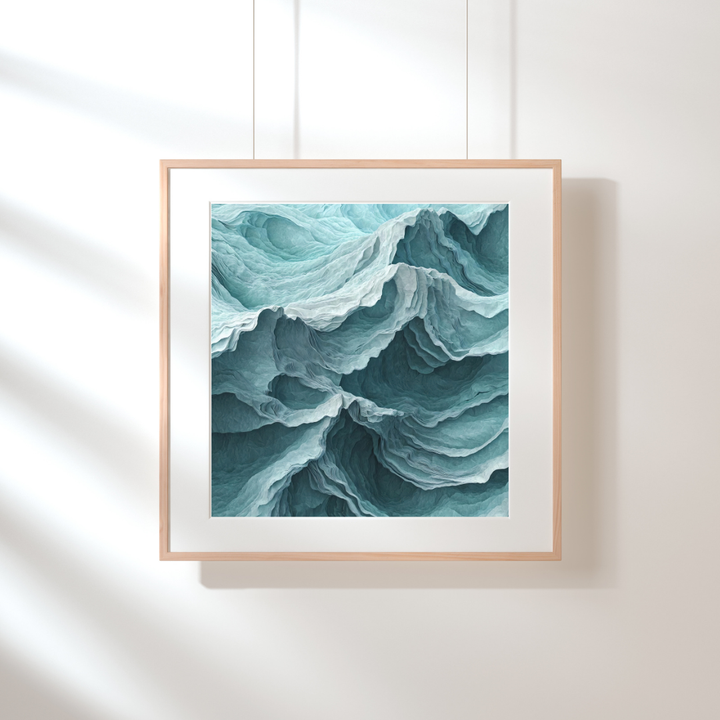 #013 - Origami Textured Paper Resembling Ocean Waves