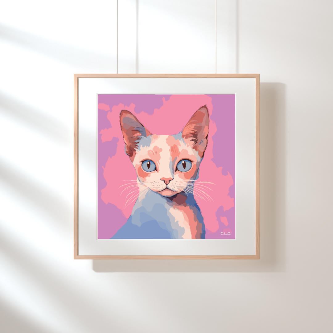 #006 Designer Kitty, Limited Edition Print