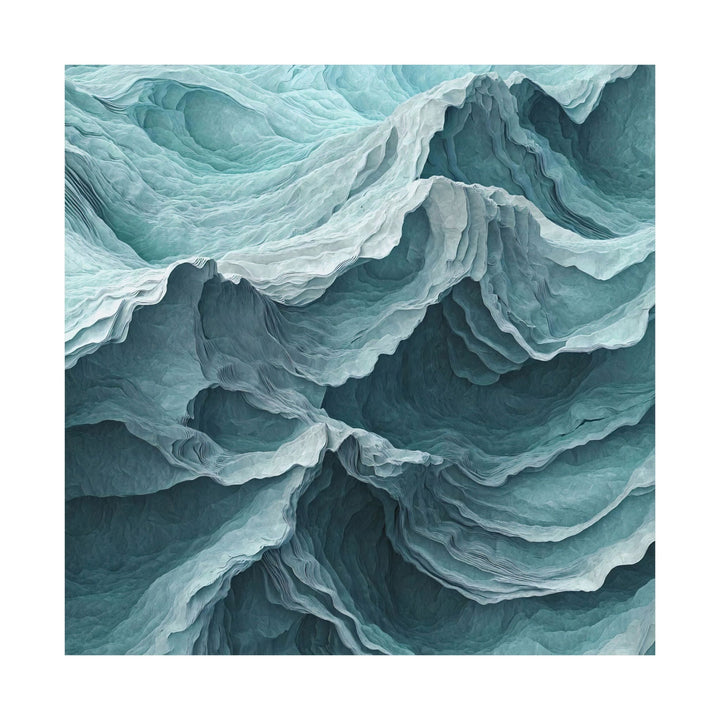 #016 - Origami Textured Paper Resembling Ocean Waves